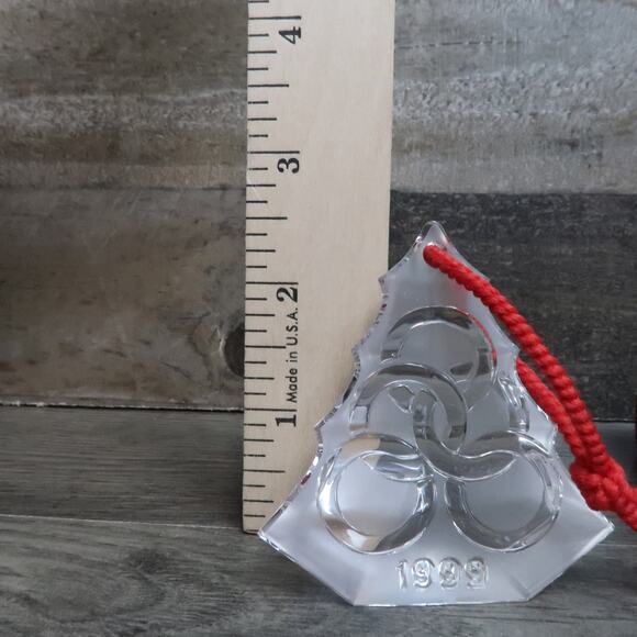 Waterford Crystal 12 Days Of Christmas Day 5 Five Gold Rings - Picture 5 of 5